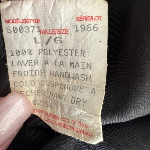 Adorable True Vintage Black Floral Midi Skirt - Picture 6 of 7